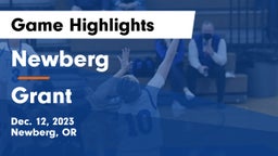 Newberg  vs Grant  Game Highlights - Dec. 12, 2023