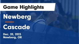 Newberg  vs Cascade  Game Highlights - Dec. 20, 2023