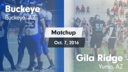 Matchup: Buckeye  vs. Gila Ridge  2016