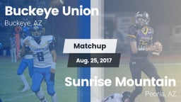 Matchup: Buckeye Union High vs. Sunrise Mountain  2017