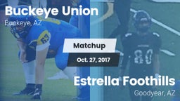 Matchup: Buckeye Union High vs. Estrella Foothills  2017