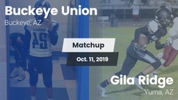 Matchup: Buckeye Union High vs. Gila Ridge  2019
