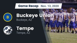 Recap: Buckeye Union  vs. Tempe  2020