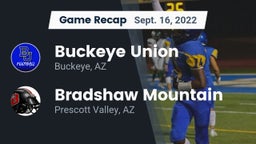 Recap: Buckeye Union  vs. Bradshaw Mountain  2022