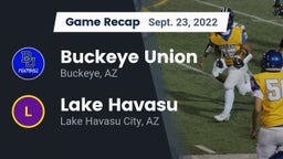 Recap: Buckeye Union  vs. Lake Havasu  2022