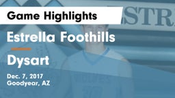 Estrella Foothills  vs Dysart  Game Highlights - Dec. 7, 2017