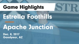 Estrella Foothills  vs Apache Junction  Game Highlights - Dec. 8, 2017