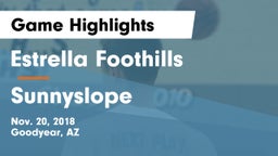 Estrella Foothills  vs Sunnyslope  Game Highlights - Nov. 20, 2018