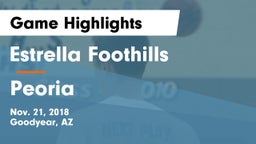 Estrella Foothills  vs Peoria  Game Highlights - Nov. 21, 2018