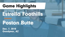 Estrella Foothills  vs Poston Butte  Game Highlights - Dec. 7, 2018