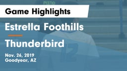 Estrella Foothills  vs Thunderbird Game Highlights - Nov. 26, 2019