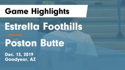 Estrella Foothills  vs Poston Butte  Game Highlights - Dec. 13, 2019