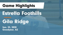Estrella Foothills  vs Gila Ridge Game Highlights - Jan. 23, 2020