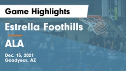 Estrella Foothills  vs ALA Game Highlights - Dec. 15, 2021