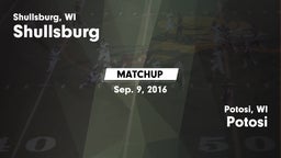 Matchup: Shullsburg vs. Potosi  2016