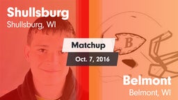 Matchup: Shullsburg vs. Belmont  2016
