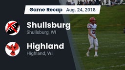 Recap: Shullsburg  vs. Highland  2018