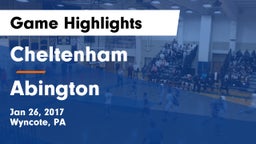 Cheltenham  vs Abington  Game Highlights - Jan 26, 2017