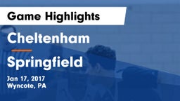 Cheltenham  vs Springfield  Game Highlights - Jan 17, 2017