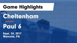 Cheltenham  vs Paul  6 Game Highlights - Sept. 24, 2017
