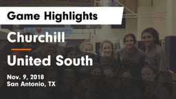 Churchill  vs United South  Game Highlights - Nov. 9, 2018