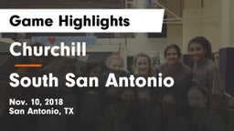 Churchill  vs South San Antonio  Game Highlights - Nov. 10, 2018