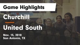 Churchill  vs United South  Game Highlights - Nov. 15, 2018