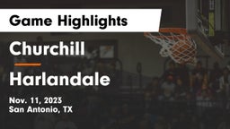 Churchill  vs Harlandale  Game Highlights - Nov. 11, 2023