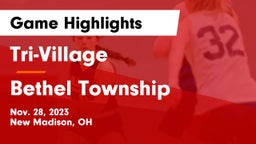 Tri-Village  vs Bethel Township  Game Highlights - Nov. 28, 2023