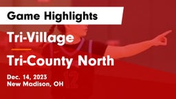 Tri-Village  vs Tri-County North  Game Highlights - Dec. 14, 2023