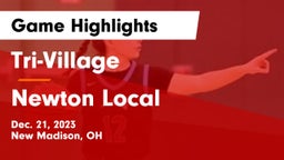 Tri-Village  vs Newton Local  Game Highlights - Dec. 21, 2023