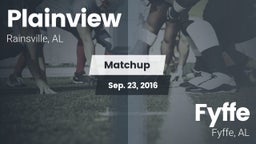 Matchup: Plainview High vs. Fyffe  2016