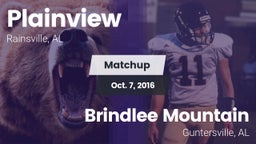 Matchup: Plainview High vs. Brindlee Mountain  2016