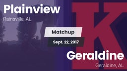 Matchup: Plainview High vs. Geraldine  2017