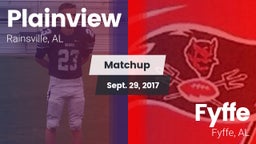 Matchup: Plainview High vs. Fyffe  2017