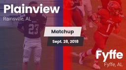 Matchup: Plainview High vs. Fyffe  2018