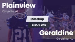 Matchup: Plainview High vs. Geraldine  2019