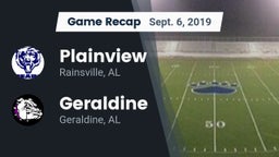 Recap: Plainview  vs. Geraldine  2019