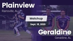 Matchup: Plainview High vs. Geraldine  2020