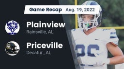Recap: Plainview  vs. Priceville  2022