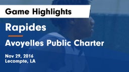 Rapides  vs Avoyelles Public Charter Game Highlights - Nov 29, 2016