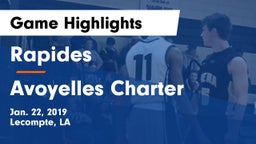 Rapides  vs Avoyelles Charter Game Highlights - Jan. 22, 2019