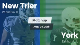 Matchup: New Trier High vs. York  2018