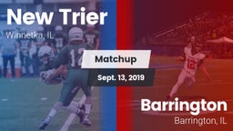 Matchup: New Trier High vs. Barrington  2019