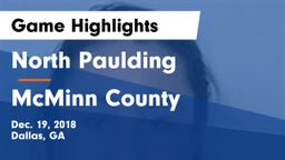 North Paulding  vs McMinn County  Game Highlights - Dec. 19, 2018