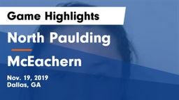 North Paulding  vs McEachern  Game Highlights - Nov. 19, 2019
