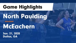 North Paulding  vs McEachern  Game Highlights - Jan. 21, 2020