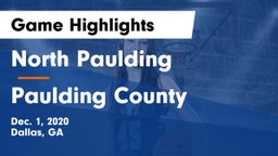 North Paulding  vs Paulding County  Game Highlights - Dec. 1, 2020