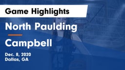 North Paulding  vs Campbell  Game Highlights - Dec. 8, 2020