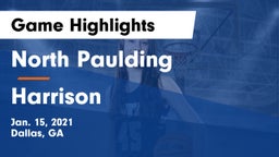 North Paulding  vs Harrison  Game Highlights - Jan. 15, 2021